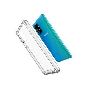 Newface Samsung Galaxy A91 / S10 Lite Lüx Şeffaf Silikon Cep Telefonu Kılıfı