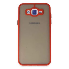 Newface Samsung Galaxy J7 Montreal Silikon Kapak Kırmızı Cep Telefonu Kılıfı