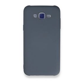 Newface Samsung Galaxy J7 Nano İçi Kadife Silikon Gri Cep Telefonu Kılıfı