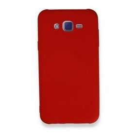 Newface Samsung Galaxy J7 Nano İçi Kadife Silikon Kırmızı Cep Telefonu Kılıfı