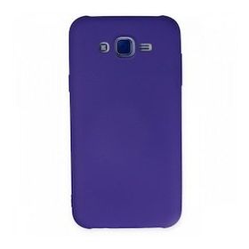 Newface Samsung Galaxy J7 Nano İçi Kadife Silikon Mor Cep Telefonu Kılıfı