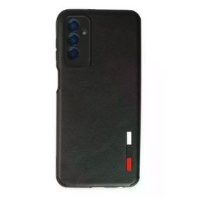 Newface Samsung Galaxy M13 Loop Deri Silikon Siyah Cep Telefonu Kılıfı