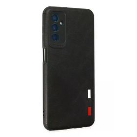 Newface Samsung Galaxy M13 Loop Deri Silikon Siyah Cep Telefonu Kılıfı