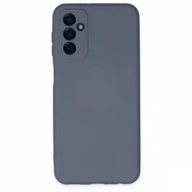 Newface Samsung Galaxy M23 Nano İçi Kadife Silikon Gri Cep Telefonu Kılıfı