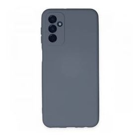 Newface Samsung Galaxy M23 Nano İçi Kadife Silikon Gri Cep Telefonu Kılıfı
