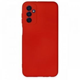 Newface Samsung Galaxy M23 Nano İçi Kadife Silikon Kırmızı Cep Telefonu Kılıfı