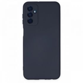 Newface Samsung Galaxy M23 Nano İçi Kadife Silikon Lacivert Cep Telefonu Kılıfı