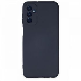 Newface Samsung Galaxy M23 Nano İçi Kadife Silikon Lacivert Cep Telefonu Kılıfı