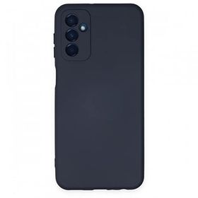 Newface Samsung Galaxy M23 Nano İçi Kadife Silikon Lacivert Cep Telefonu Kılıfı