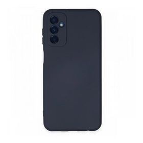 Newface Samsung Galaxy M23 Nano İçi Kadife Silikon Lacivert Cep Telefonu Kılıfı