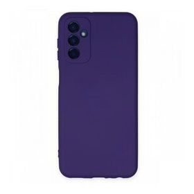 Newface Samsung Galaxy M23 Nano İçi Kadife Silikon Mor Cep Telefonu Kılıfı