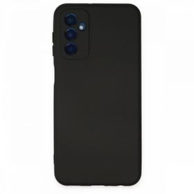 Newface Samsung Galaxy M23 Nano İçi Kadife Silikon Siyah Cep Telefonu Kılıfı