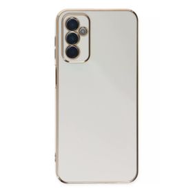 Newface Samsung Galaxy M23 Volet Silikon Beyaz Cep Telefonu Kılıfı