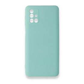 Newface Samsung Galaxy M31S Nano İçi Kadife Silikon Turkuaz Cep Telefonu Kılıfı