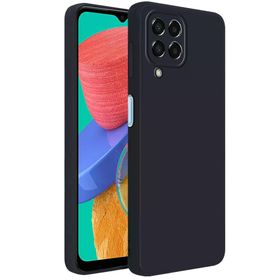 Newface Samsung Galaxy M33 First Silikon Siyah Cep Telefonu Kılıfı