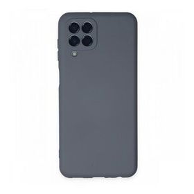 Newface Samsung Galaxy M33 Nano İçi Kadife Silikon Gri Cep Telefonu Kılıfı