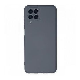 Newface Samsung Galaxy M33 Nano İçi Kadife Silikon Gri Cep Telefonu Kılıfı
