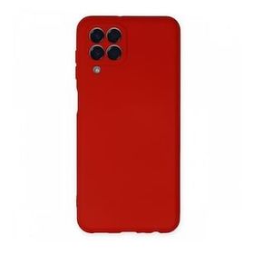 Newface Samsung Galaxy M33 Nano İçi Kadife Silikon Kırmızı Cep Telefonu Kılıfı