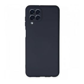 Newface Samsung Galaxy M33 Nano İçi Kadife Silikon Lacivert Cep Telefonu Kılıfı