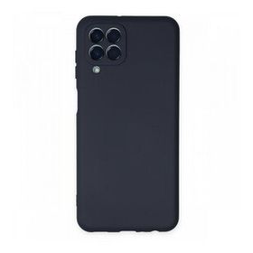 Newface Samsung Galaxy M33 Nano İçi Kadife Silikon Lacivert Cep Telefonu Kılıfı