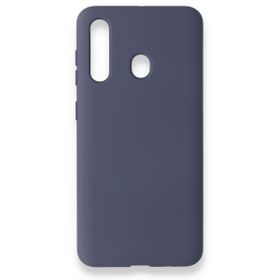 Newface Samsung Galaxy M40 Nano İçi Kadife Silikon Gri Cep Telefonu Kılıfı