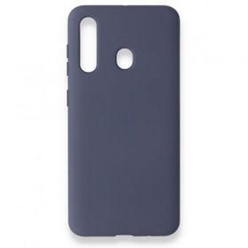 Newface Samsung Galaxy M40 Nano İçi Kadife Silikon Gri Cep Telefonu Kılıfı