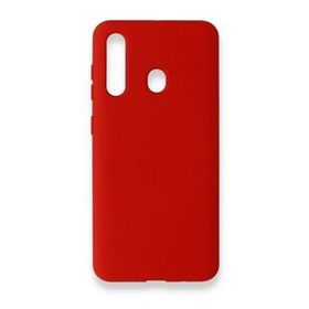Newface Samsung Galaxy M40 Nano İçi Kadife Silikon Kırmızı Cep Telefonu Kılıfı