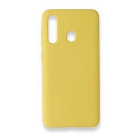 Newface Samsung Galaxy M40 Nano İçi Kadife Silikon Sarı Cep Telefonu Kılıfı