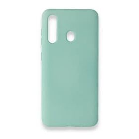Newface Samsung Galaxy M40 Nano İçi Kadife Silikon Turkuaz Cep Telefonu Kılıfı