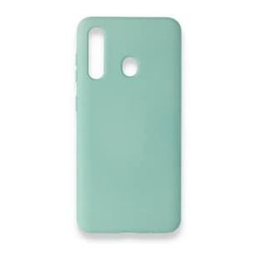 Newface Samsung Galaxy M40 Nano İçi Kadife Silikon Turkuaz Cep Telefonu Kılıfı