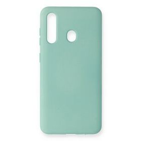 Newface Samsung Galaxy M40 Nano İçi Kadife Silikon Turkuaz Cep Telefonu Kılıfı