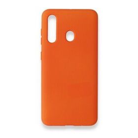 Newface Samsung Galaxy M40 Nano İçi Kadife Silikon Turuncu Cep Telefonu Kılıfı