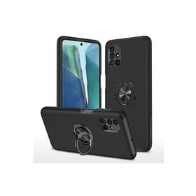Newface Samsung Galaxy M51 Elit Yüzüklü Kapak Siyah Cep Telefonu Kılıfı