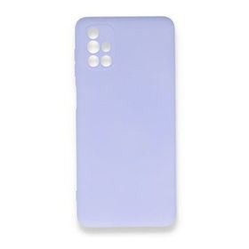 Newface Samsung Galaxy M51 Nano İçi Kadife Silikon Lila Cep Telefonu Kılıfı