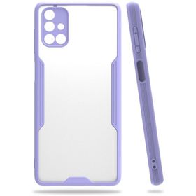 Newface Samsung Galaxy M51 Platin Silikon - Lila Kılıf
