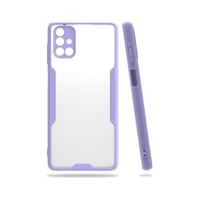 Newface Samsung Galaxy M51 Platin Silikon - Lila Kılıf