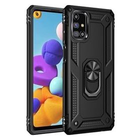 Newface Samsung Galaxy M51 Sofya Yüzüklü Silikon Kapak - Siyah Kılıf