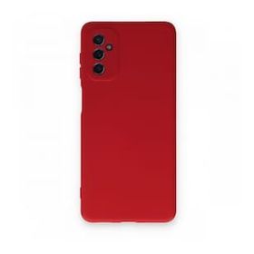 Newface Samsung Galaxy M52 5G Nano İçi Kadife Silikon Kırmızı Cep Telefonu Kılıfı