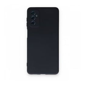 Newface Samsung Galaxy M52 5G Nano İçi Kadife Silikon Lacivert Cep Telefonu Kılıfı