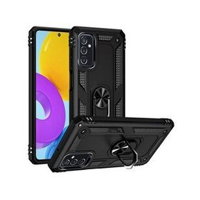 Newface Samsung Galaxy M52 5G Sofya Yüzüklü Silikon Kapak - Siyah Kılıf