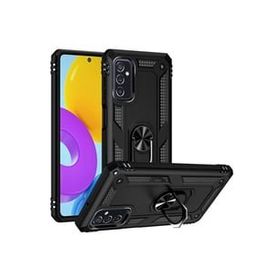 Newface Samsung Galaxy M52 5G Sofya Yüzüklü Silikon Kapak - Siyah Kılıf