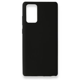 Newface Samsung Galaxy Note 20 Nano İçi Kadife Silikon Siyah Cep Telefonu Kılıfı