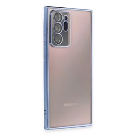 Newface Samsung Galaxy Note 20 Ultra Razer Lensli Silikon - Açık Mavi Kılıf