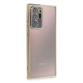 Newface Samsung Galaxy Note 20 Ultra Razer Lensli Silikon - Gold Kılıf