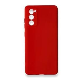 Newface Samsung Galaxy S20 FE Nano İçi Kadife Silikon Kırmızı Cep Telefonu Kılıfı