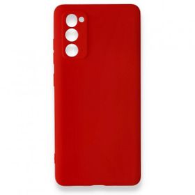 Newface Samsung Galaxy S20 FE Nano İçi Kadife Silikon Kırmızı Cep Telefonu Kılıfı
