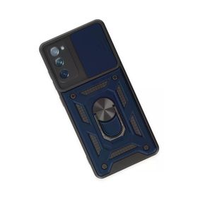 Newface Samsung Galaxy S20 FE Pars Lens Yüzüklü Silikon - Lacivert Kılıf