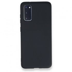 Newface Samsung Galaxy S20 Nano İçi Kadife Silikon Lacivert Cep Telefonu Kılıfı