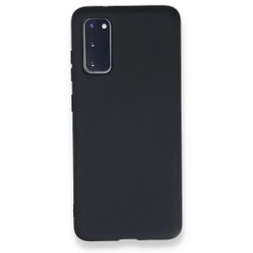 Newface Samsung Galaxy S20 Nano İçi Kadife Silikon Lacivert Cep Telefonu Kılıfı