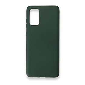 Newface Samsung Galaxy S20 Plus Nano İçi Kadife Silikon Koyu Yeşil Cep Telefonu Kılıfı